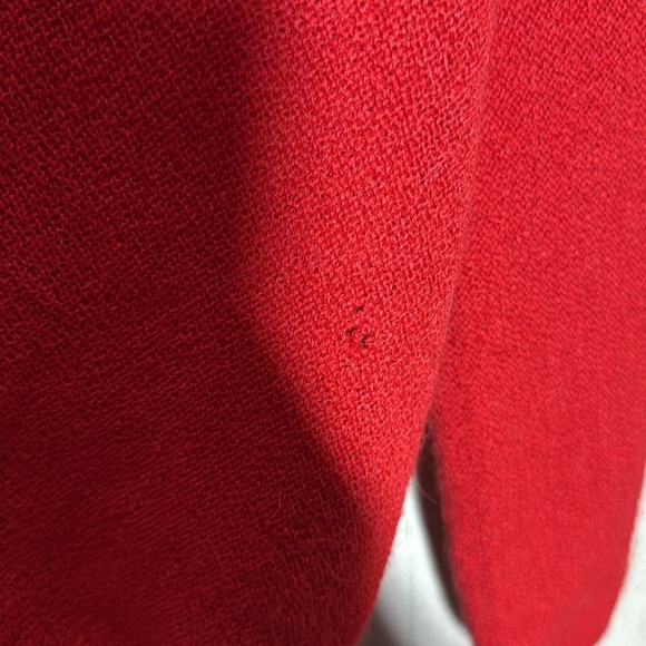 Lemmermayer Maus & Hofmann Red 100% Alpaca V Neck Button Cardigan Medium Large - Picture 3 of 5